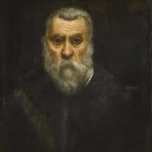 Tintoret, Autoportrait, vers 1588, huile sur toile, 63 x 52 cm, Paris,Cr&eacute;dit photo : &copy; GrandPalaisRmn (mus&eacute;e du Louvre) Jean-Gilles Berizzi